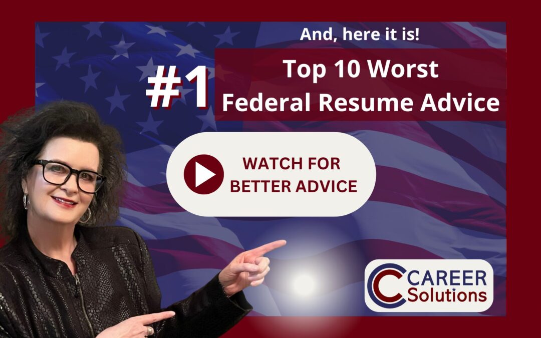 🚨 DRUMROLL: #1 Pick for the Top 10 Worst Federal Resume Advice Revealed! 🚨