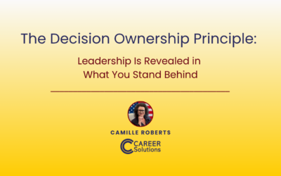 The Decision Ownership Principle: Leadership Is Revealed in What You Stand Behind