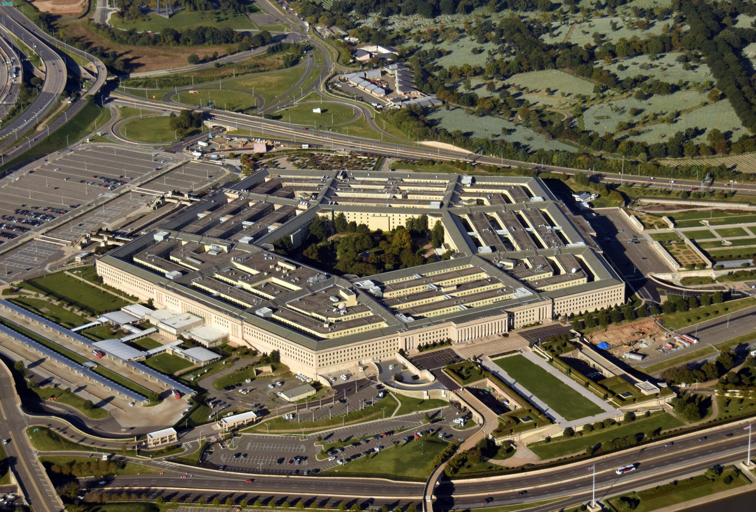 The Pentagon building in Arlington, Virginia