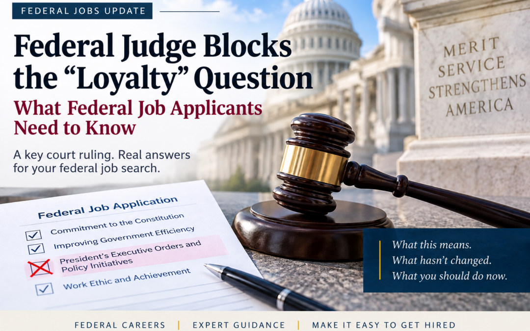 Federal Merit Hiring essays and changes to the federal application process